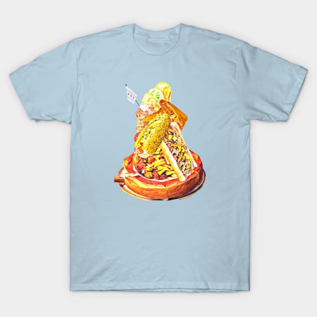 Chicago Food Pyramid T-Shirt by Kitta’s Shop